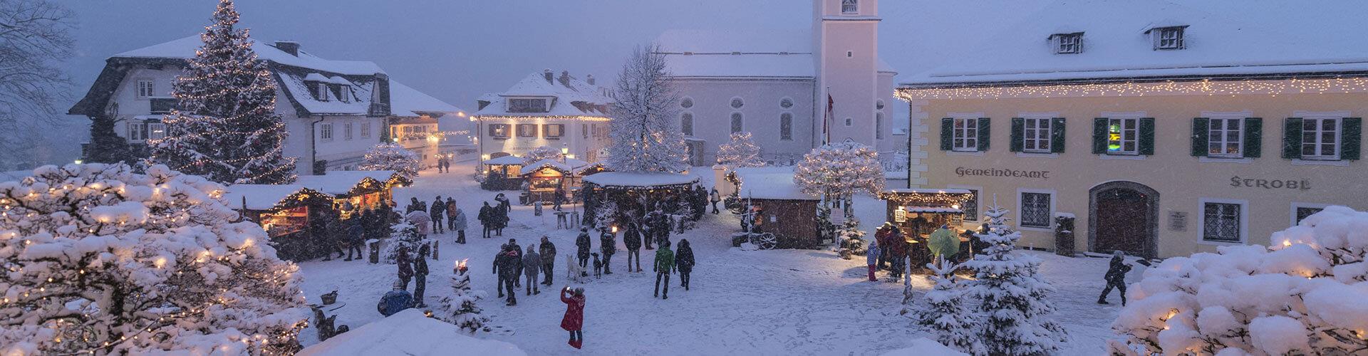 Winterbild Gemeinde Strobl